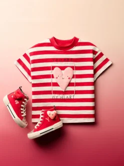 Red Heart Short Sleeve T-Shirt (3mths-7yrs)