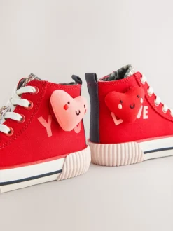 Red Heart Standard Fit (F) High Top Trainers