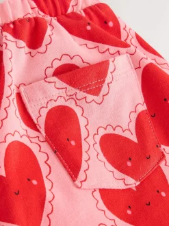 Red Heart Textured Barrel Leg Trousers (3mths-7yrs)