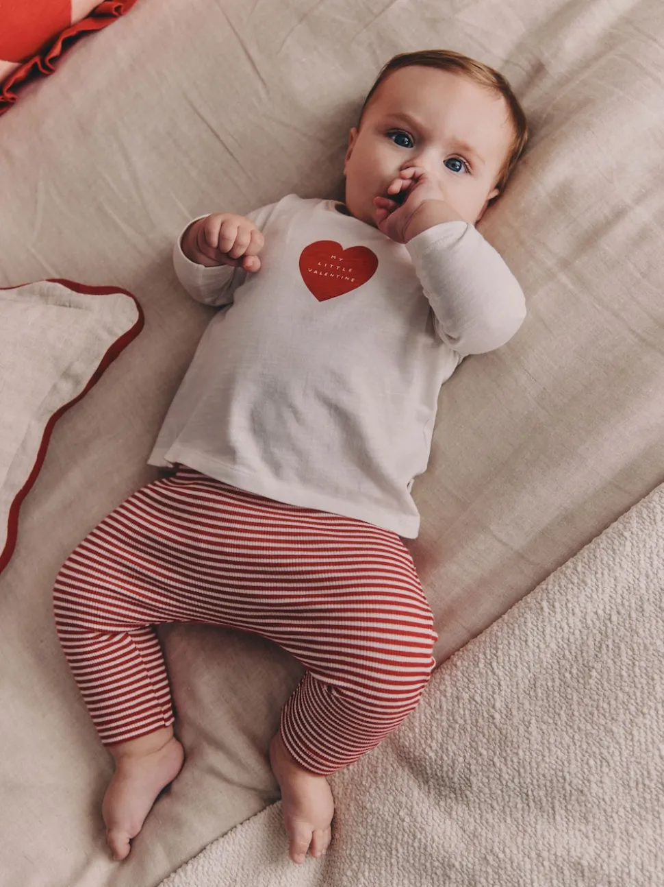 Red Little Valentine T-Shirt and Leggings Baby Set (0mths-2yrs)