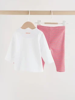 Red Little Valentine T-Shirt and Leggings Baby Set (0mths-2yrs)