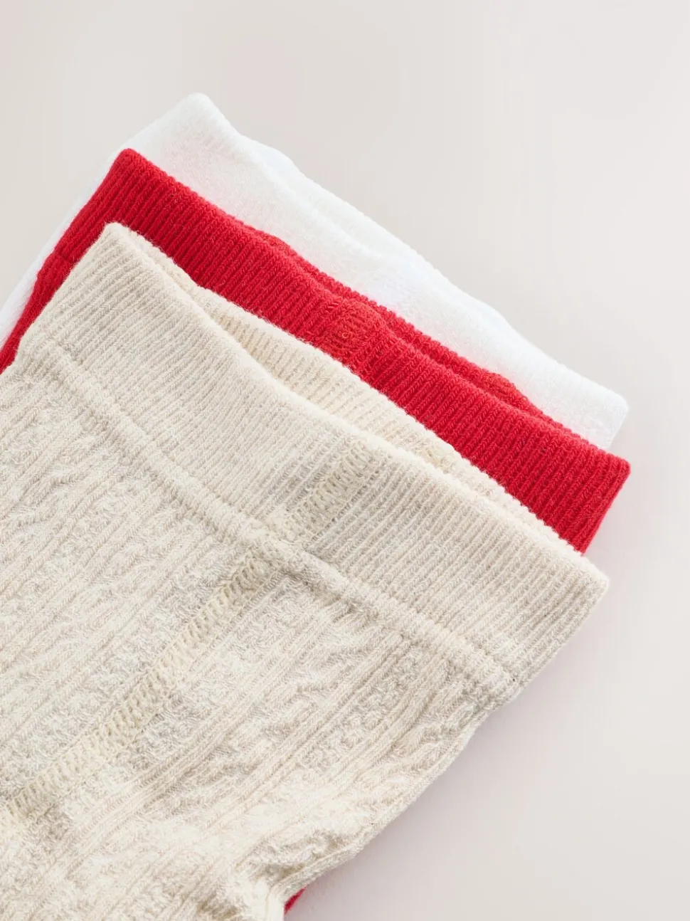 Red Neutral Baby Tights 3 Pack (0mths-2yrs)