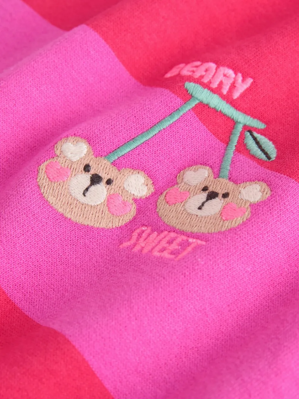 Red/Pink Stripe Crew Neck Sweatshirt (3mths-7yrs)