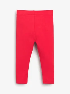 Red Plain Leggings (3mths-7yrs)