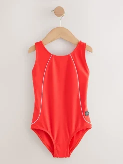 Red Racerback Swimsuit (3-16yrs)