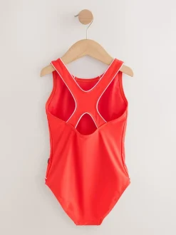 Red Racerback Swimsuit (3-16yrs)