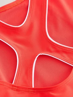Red Racerback Swimsuit (3-16yrs)