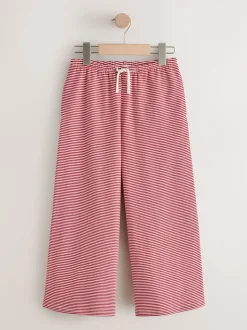 Red Stripe Wide Leg Trousers (3-16yrs)