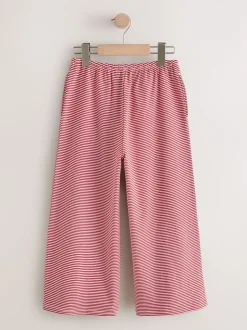 Red Stripe Wide Leg Trousers (3-16yrs)