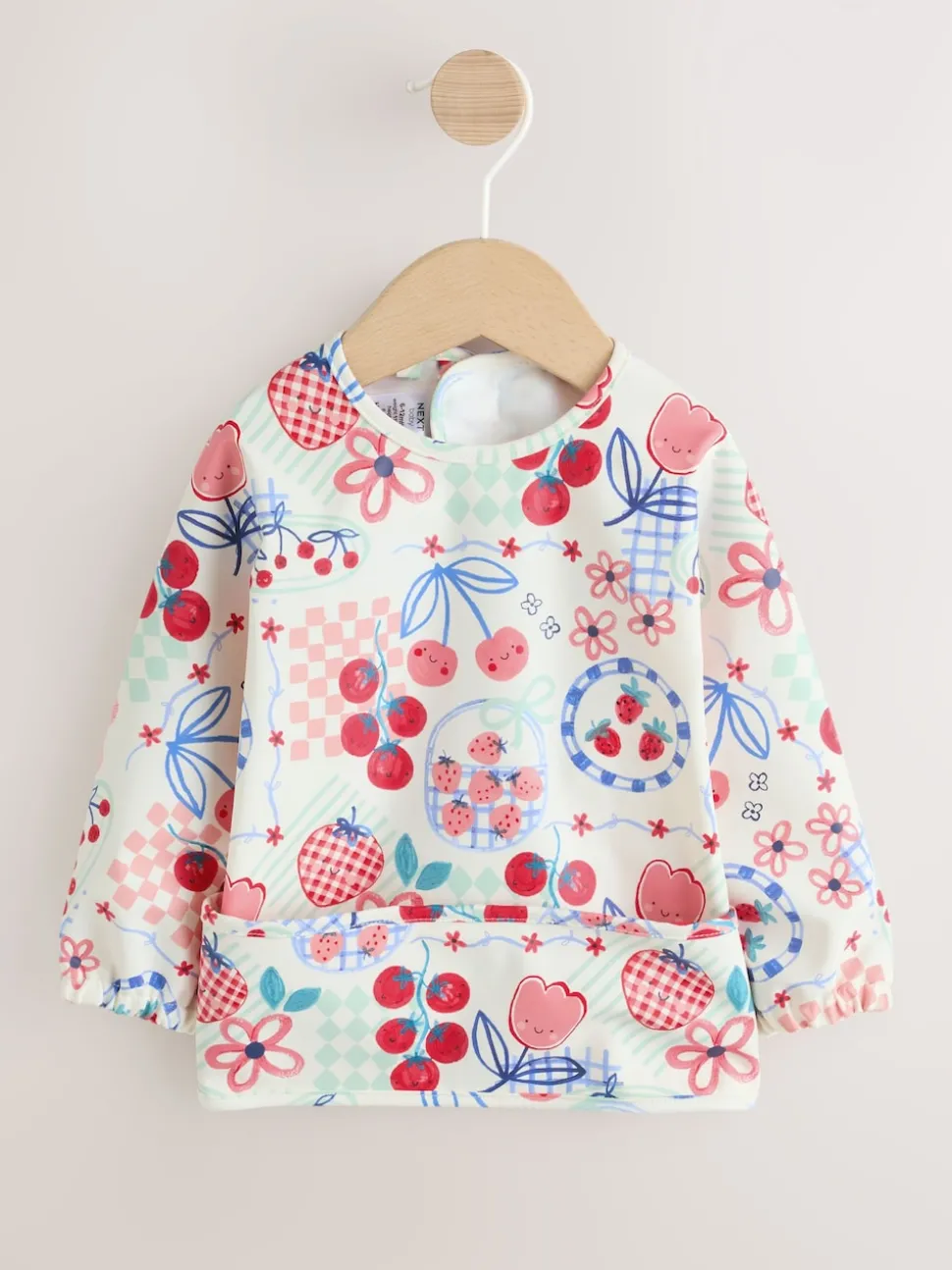 Red Weaning And Feeding Sleeved Bib