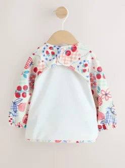 Red Weaning And Feeding Sleeved Bib