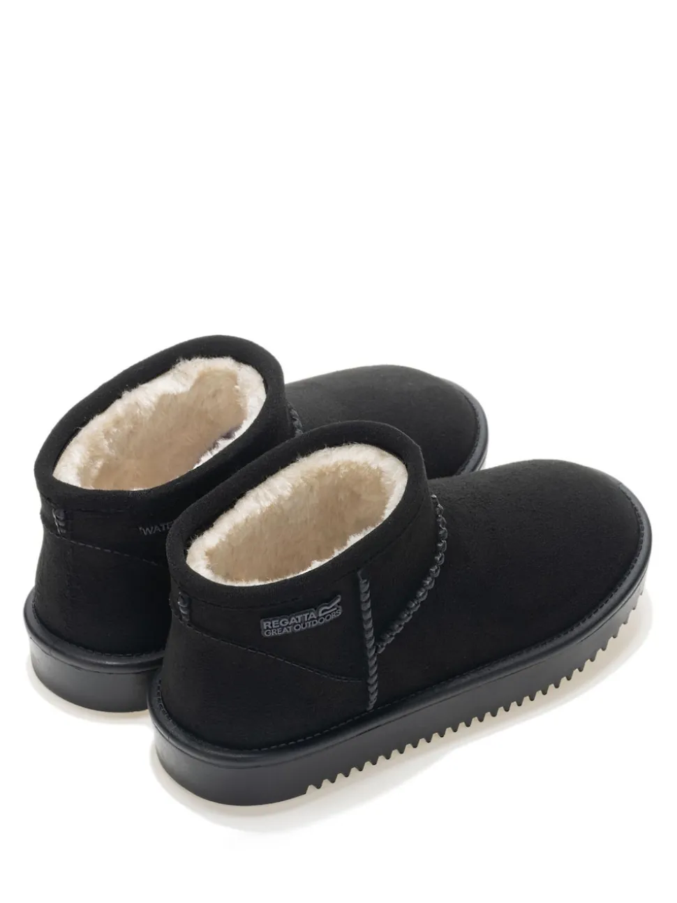 Regatta Black Risley Short Junior Cosy Lined Waterproof Boots