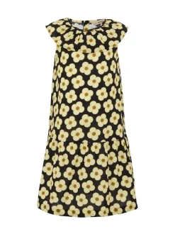 Regatta Black Yellow Girls 100% Cotton Orla Kiely Playsuit