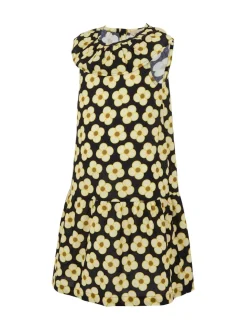 Regatta Black Yellow Girls 100% Cotton Orla Kiely Playsuit