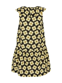 Regatta Black Yellow Girls 100% Cotton Orla Kiely Playsuit