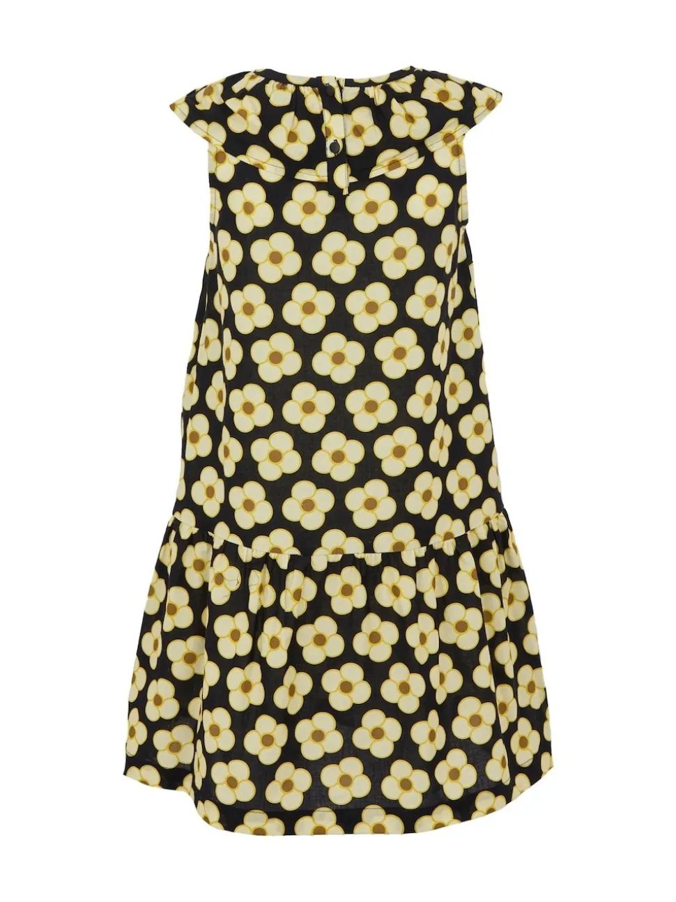 Regatta Black Yellow Girls 100% Cotton Orla Kiely Playsuit