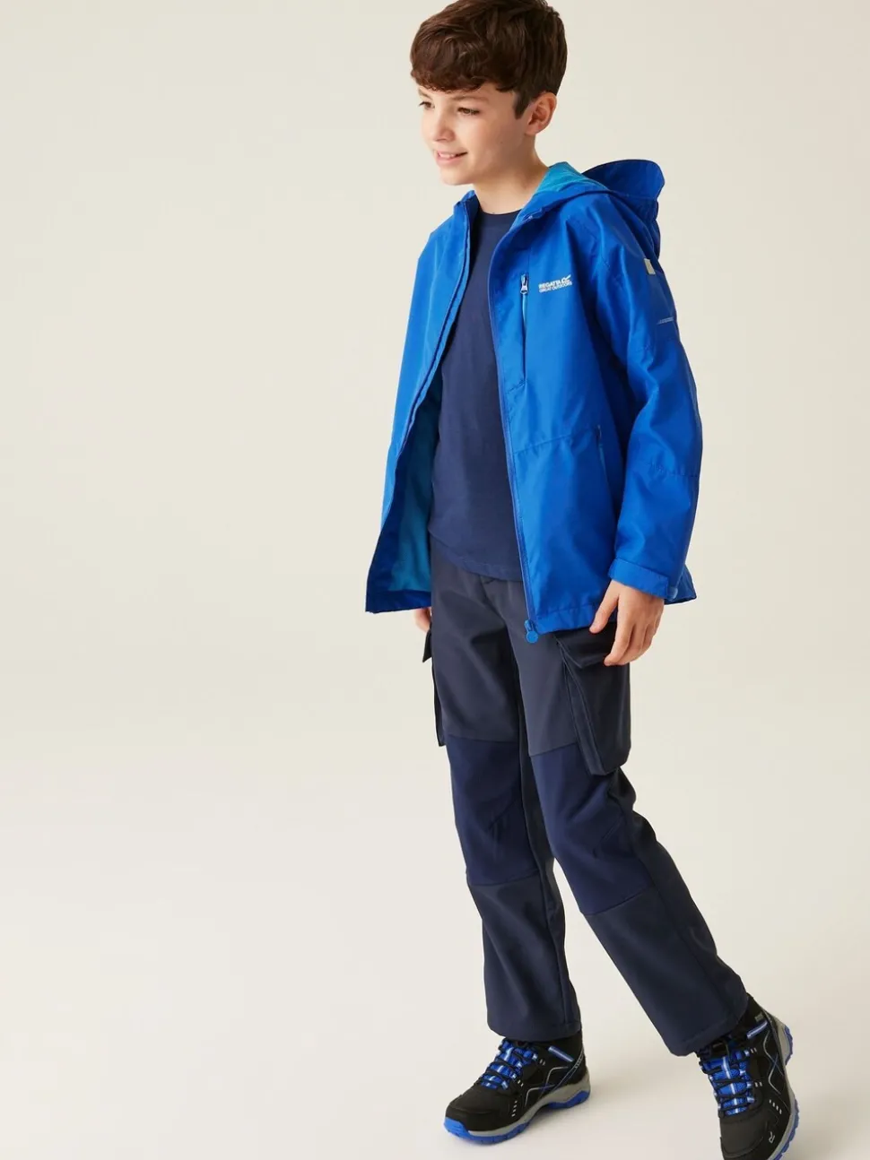 Regatta Blue Junior Calderdale III Waterproof Jacket