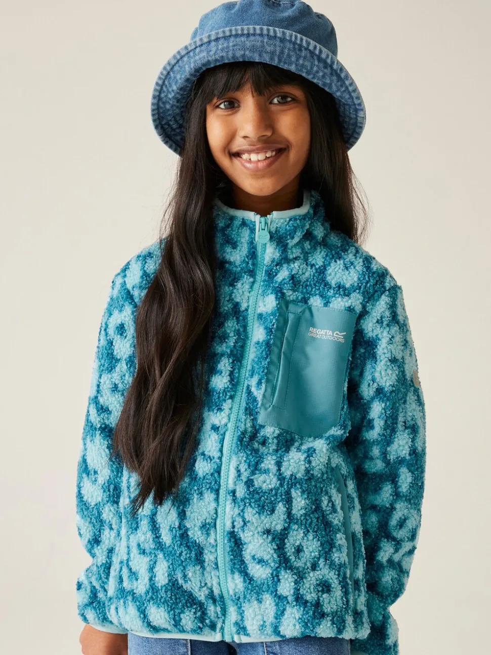 Regatta Blue Junior Frankie Warm Full Zip Fleece