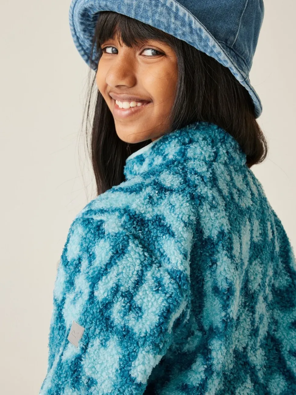 Regatta Blue Junior Frankie Warm Full Zip Fleece