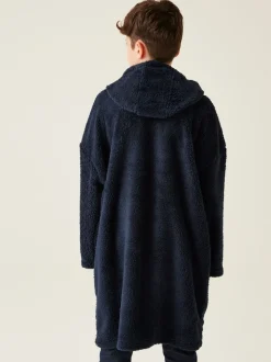 Regatta Blue Kids Cosy Borg Fleece Poncho