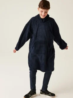 Regatta Blue Kids Cosy Borg Fleece Poncho