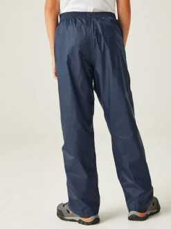 Regatta Blue Kids Pack It Waterproof Overtrousers