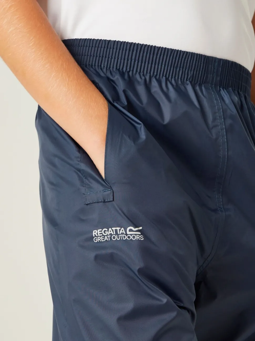 Regatta Blue Kids Pack It Waterproof Overtrousers