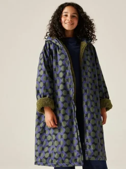 Regatta Blue Orla Girls Waterproof Robe