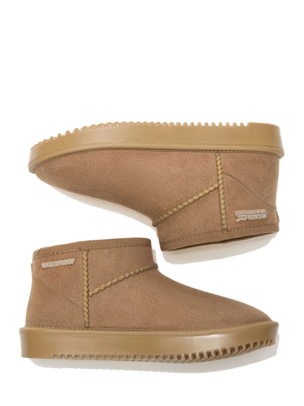 Regatta Brown Risley Short Junior Cosy Lined Waterproof Boots
