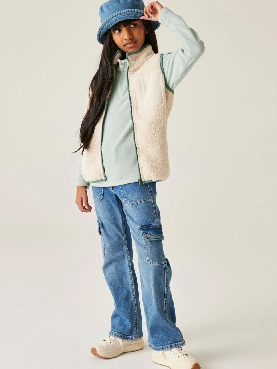Regatta Cream Junior Frankie Warm Bodywarmer Fleece