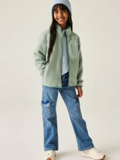 Regatta Green Junior Frankie Warm Full Zip Fleece