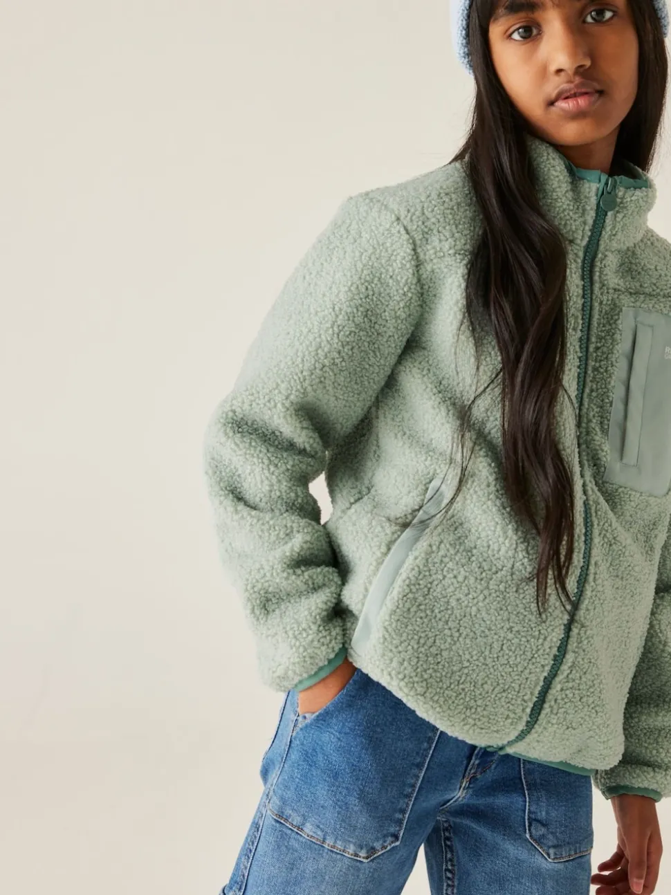 Regatta Green Junior Frankie Warm Full Zip Fleece