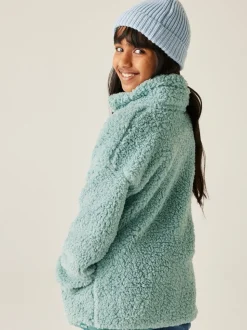 Regatta Green Kaliza Half Zip Fleece Funnel Neck