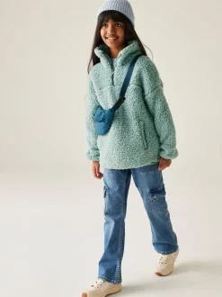 Regatta Green Kaliza Half Zip Fleece Funnel Neck