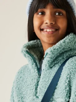 Regatta Green Kaliza Half Zip Fleece Funnel Neck