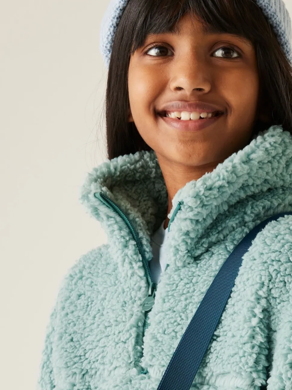 Regatta Green Kaliza Half Zip Fleece Funnel Neck