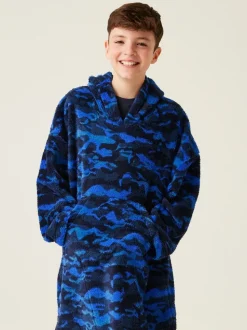 Regatta Green Kids Cosy Borg Fleece Poncho
