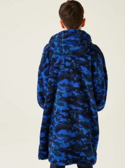 Regatta Green Kids Cosy Borg Fleece Poncho