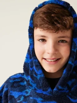 Regatta Green Kids Cosy Borg Fleece Poncho
