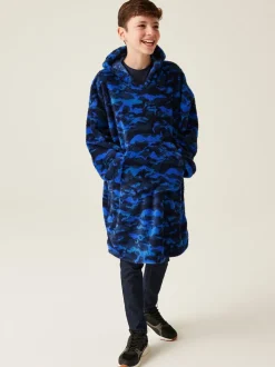 Regatta Green Kids Cosy Borg Fleece Poncho