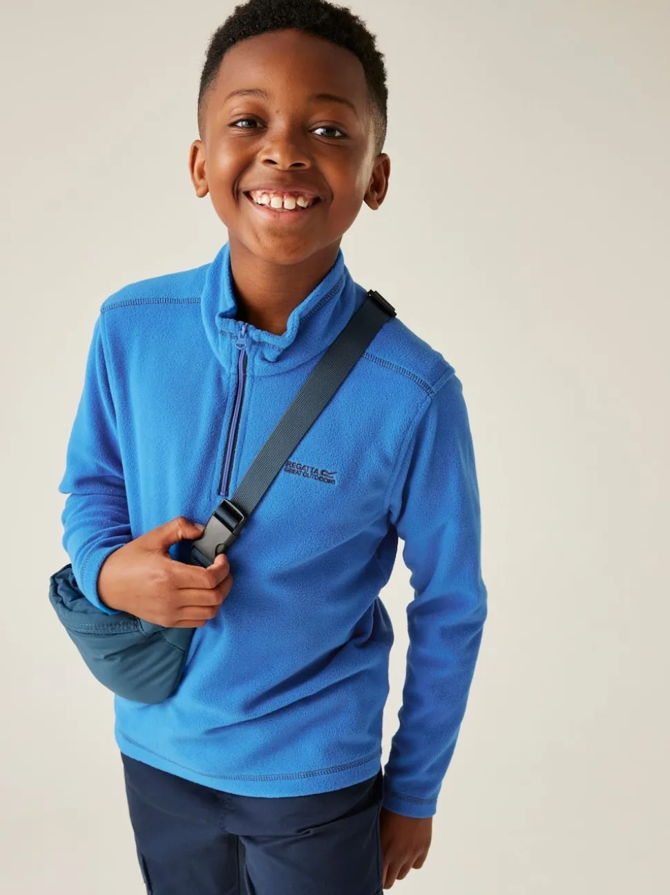 Regatta Light Blue Hot Shot Half Zip Fleece