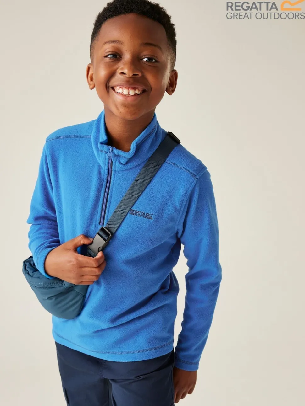 Regatta Light Blue Hot Shot Half Zip Fleece