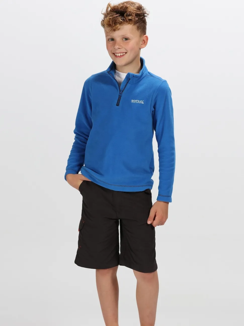 Regatta Light Blue Hot Shot Half Zip Fleece