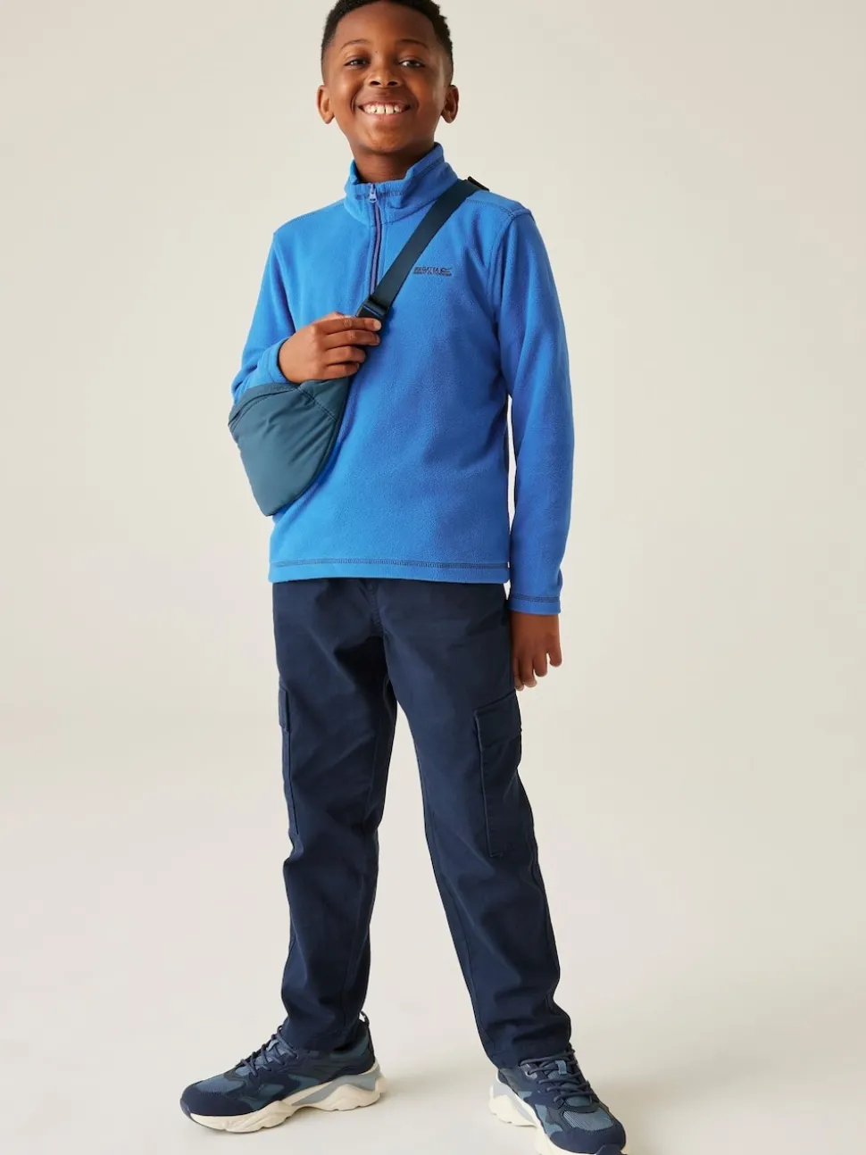 Regatta Light Blue Hot Shot Half Zip Fleece