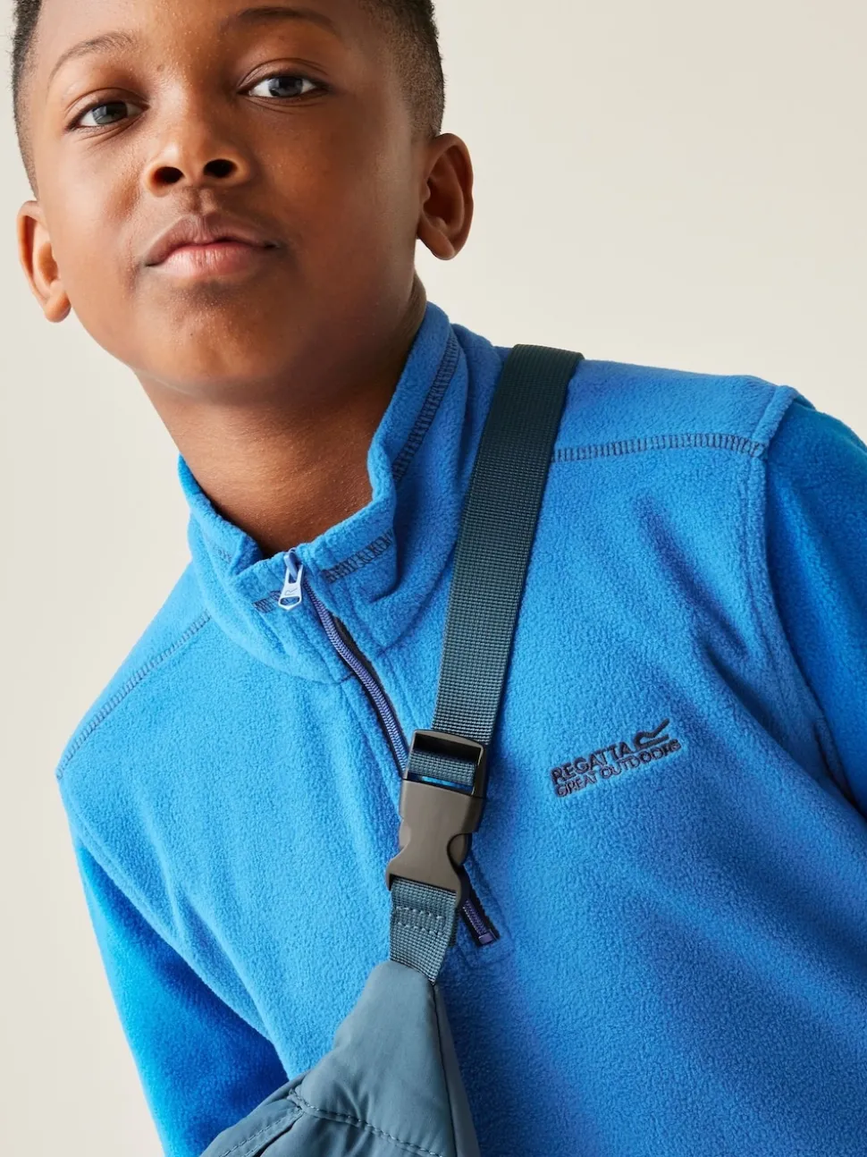 Regatta Light Blue Hot Shot Half Zip Fleece