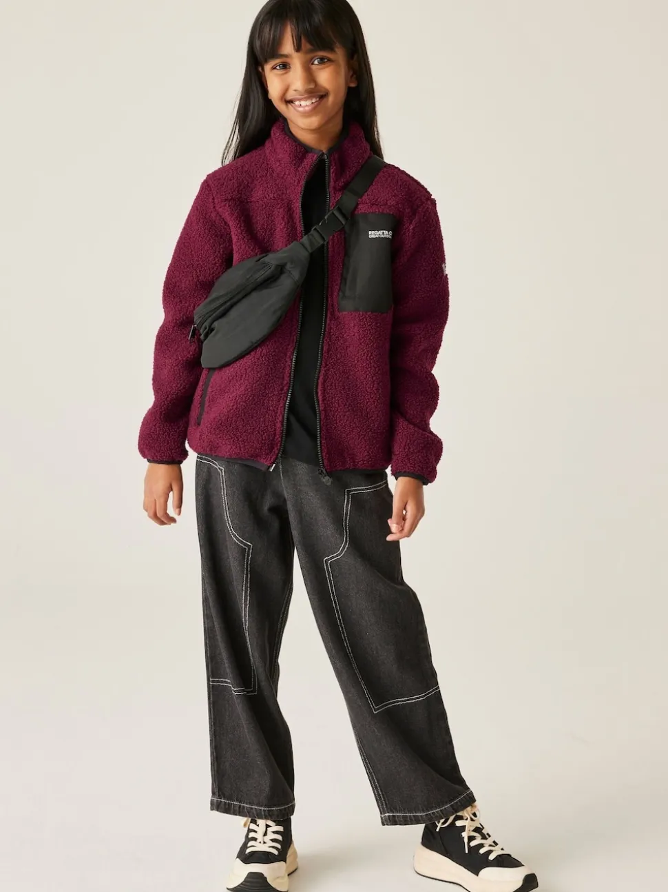 Regatta Plum Junior Frankie Warm Full Zip Fleece