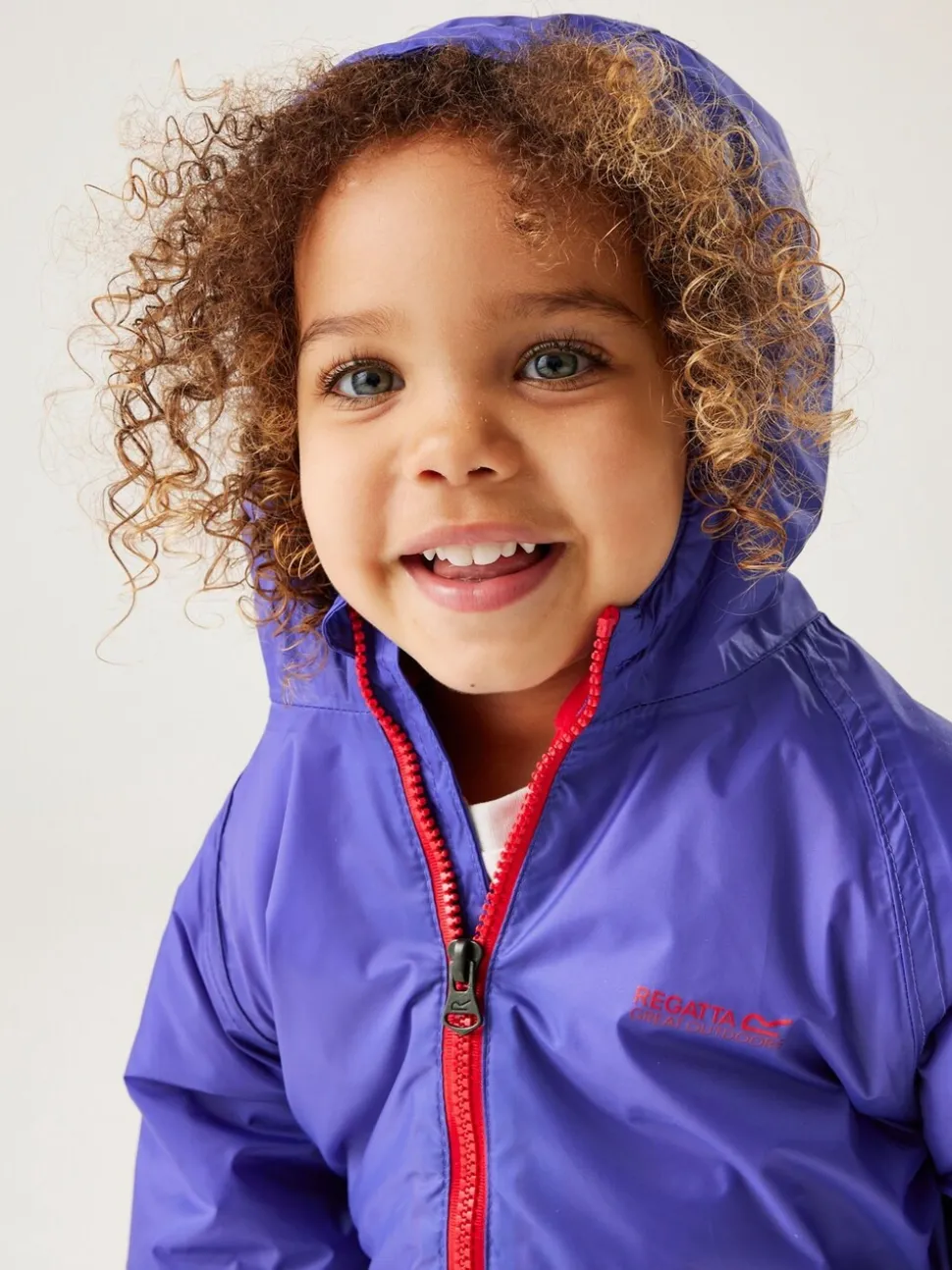 Regatta Purple Kids Waterproof Splosh Puddlesuit