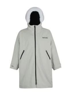 Regatta Stone Junior Waterproof Faux Fur Trim Hood Changing Robe