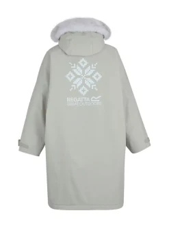 Regatta Stone Junior Waterproof Faux Fur Trim Hood Changing Robe
