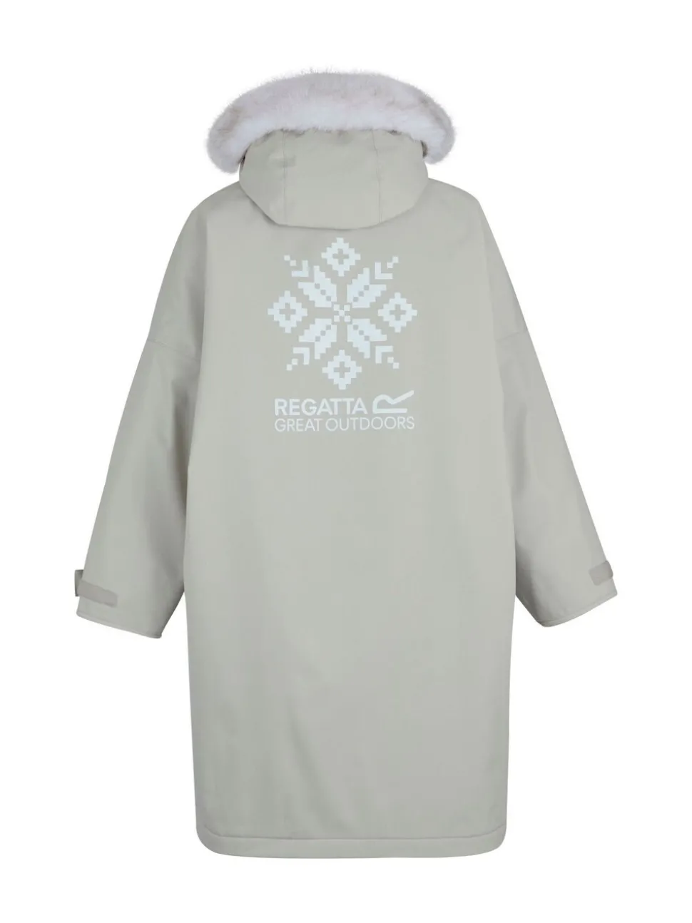 Regatta Stone Junior Waterproof Faux Fur Trim Hood Changing Robe